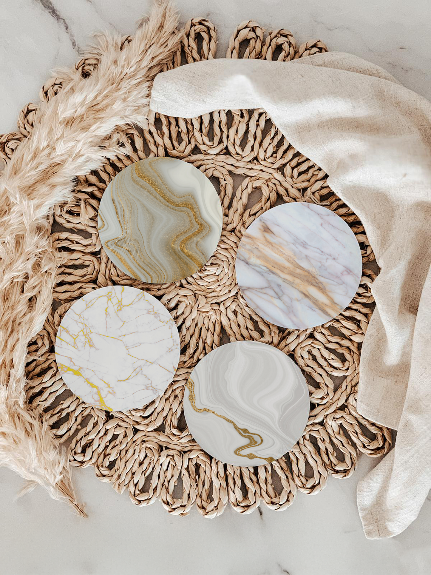 Marble Coaster set